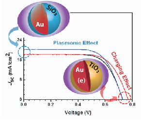 Know Thy Nano Neighbor. Plasmonic versus Electron Charging Effects of Metal Nanoparticles in Dye Sensitized Solar Cells.